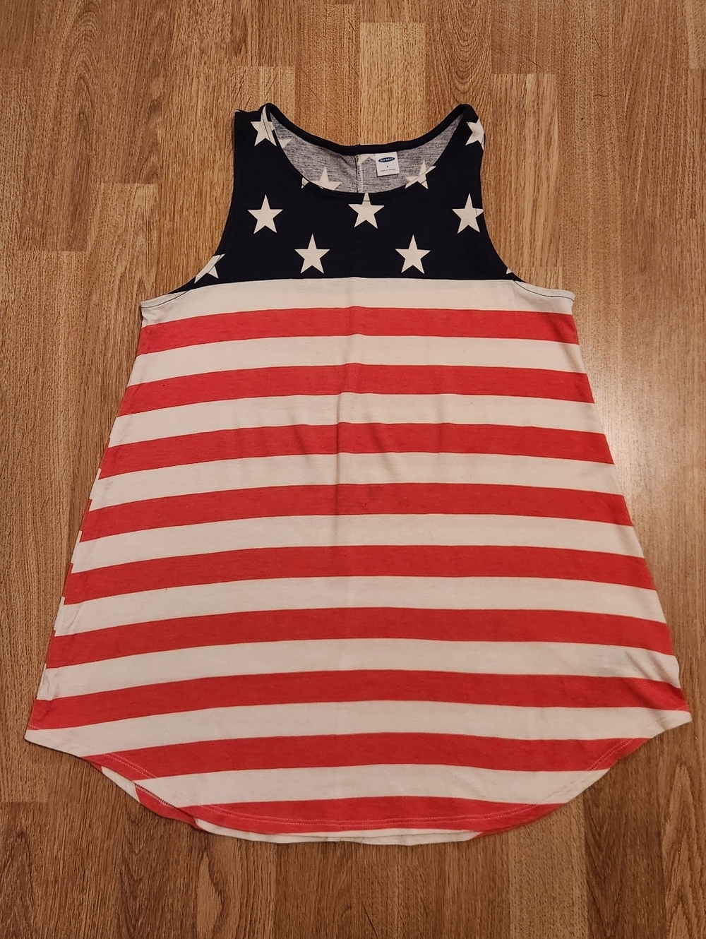 Old Navy America USA Flag Sleeveless Blouse Tank Small